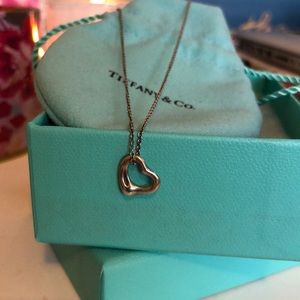 Open Heart Pendant Tiffany Necklace